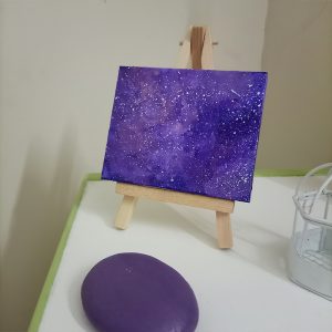 Mini canvas using acrylics.