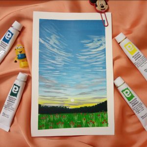 Hand-painted scenery
