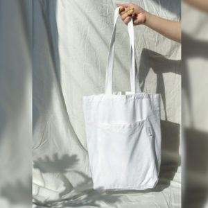 ‘Cloud’ - Hand-Stitched, Cotton-Satin Tote Bag