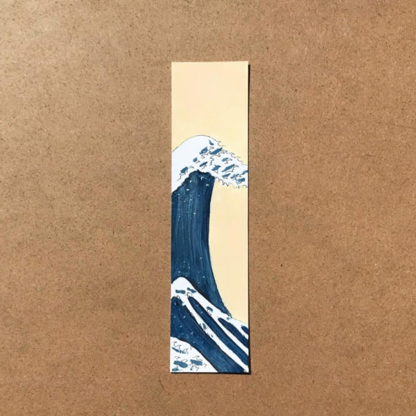 ‘Great Wave of Kanagawa’ by Hokusai - Hand Painted Bookmark