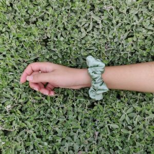 ‘Mint’ - Plain Silk Scrunchie