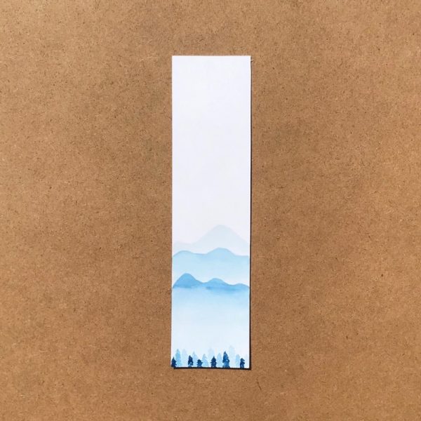 ‘Mountain’ - Hand Painted Watercolor Bookmark