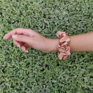 ‘Rose Gold’ - Plain Silk Scrunchie