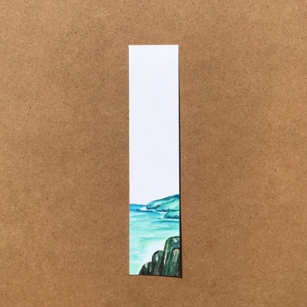 ‘Seaside’ - Hand Painted Watercolor Bookmark