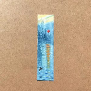 ‘Sunrise’ by Monet - Hand Painted Bookmark