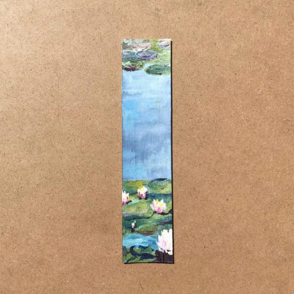 ‘Water Lilies’ by Monet - Hand Painted Bookmark