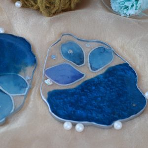 Blue and Clear Coasters