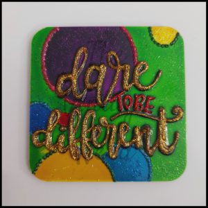 Hand-Painted Magnet - Dare To Be Different