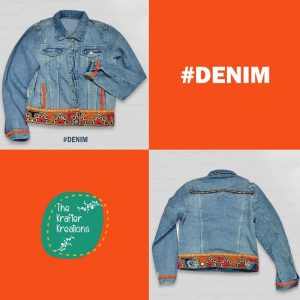 Denim Jacket with Hand Stitched Details