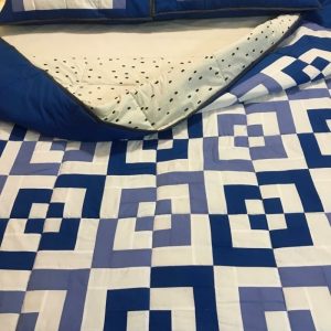 3 pcs Patchwork & Polyester Quilted Bedspread