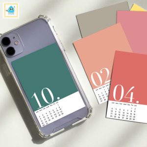 2022 Mini Phone Calendar – (Set of 12 Cards)