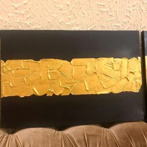 Abstract Painting with Yellow