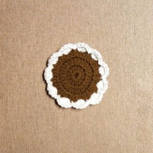 Brown Crochet Coaster