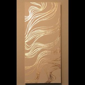 Sparkling Gold Leaf Painting