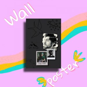 Grey Zayn malik wall poster