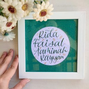 Teal and White - Family Names