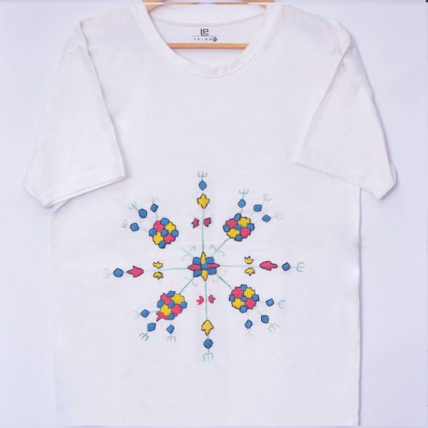 SnowFlakes Hand Embroidery T-Shirt