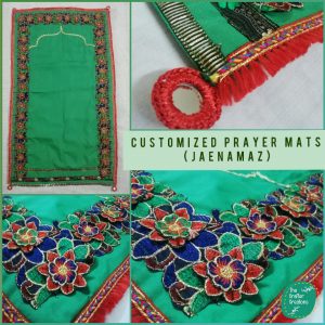Customized Handmade Prayer Mat - Green