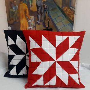 patchwork & polyester quilted cushion cases