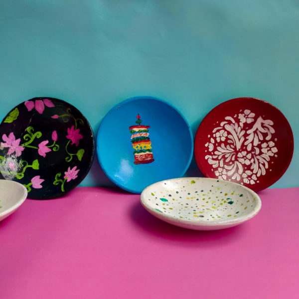 Set of Hand-painted Plates