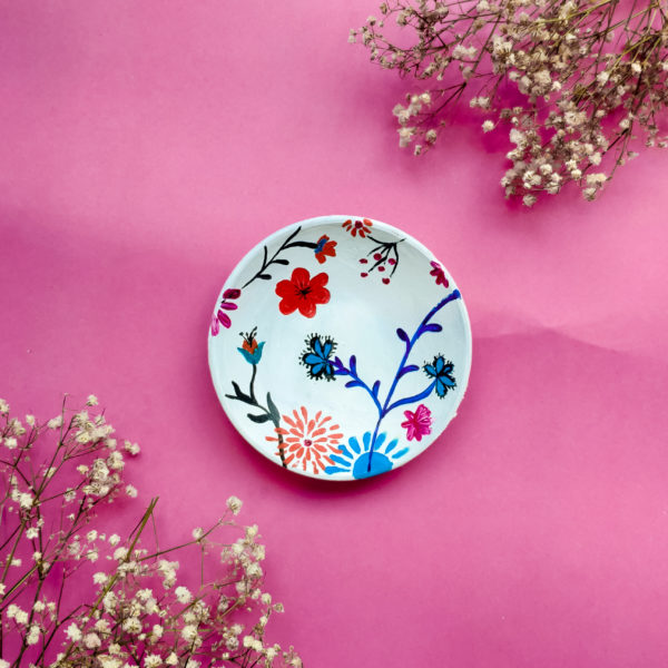 Set of Beautiful Hand-Painted Plates