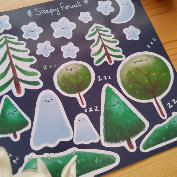 Sleepy Forest Sticker