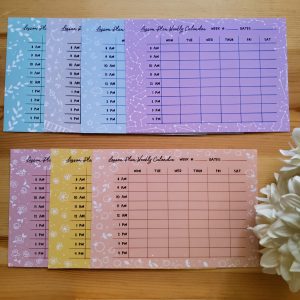 Weekly Lesson Planners (Different Colors)