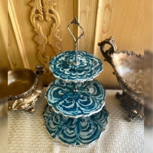 Emerald 3 Tier Tray can be used for serving many items or just for decoration