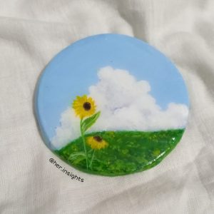 Round Magnet (Sun Flower)