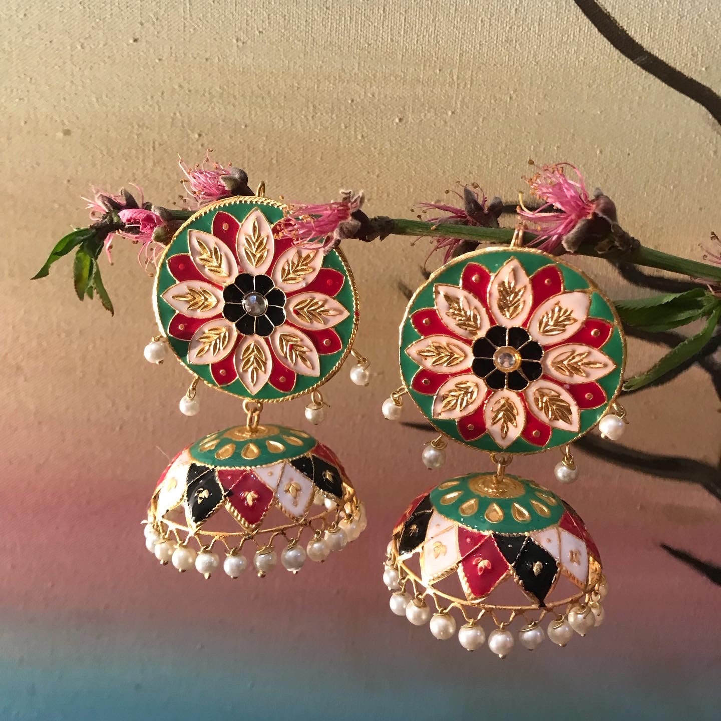 huge indian earrings