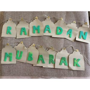 Ramadan Mubarak Banner (mosque cutouts)