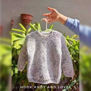 Tunisian Crochet Pullover Sweater