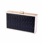 Black Minaudiere Clutch Bag