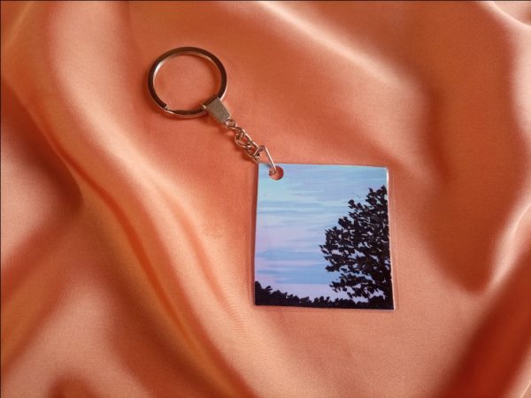 Mini Painted Keychain (Tree)
