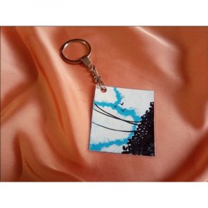 Mini Painted Keychain (Sky Blue)