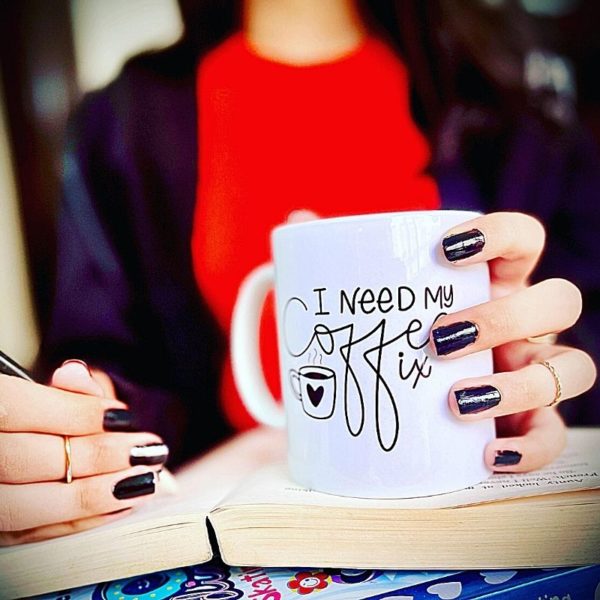 I Need my Coffee Fix - Hand Lettered Mugs