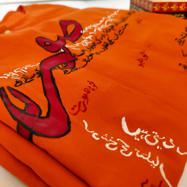 Khobsurat – Orange Stitched Shirt