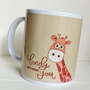 Lonely Without You - Illustrated and Hand-lettered Mugs