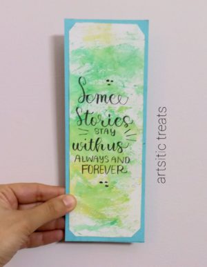 Hand Painted Quote Bookmarks