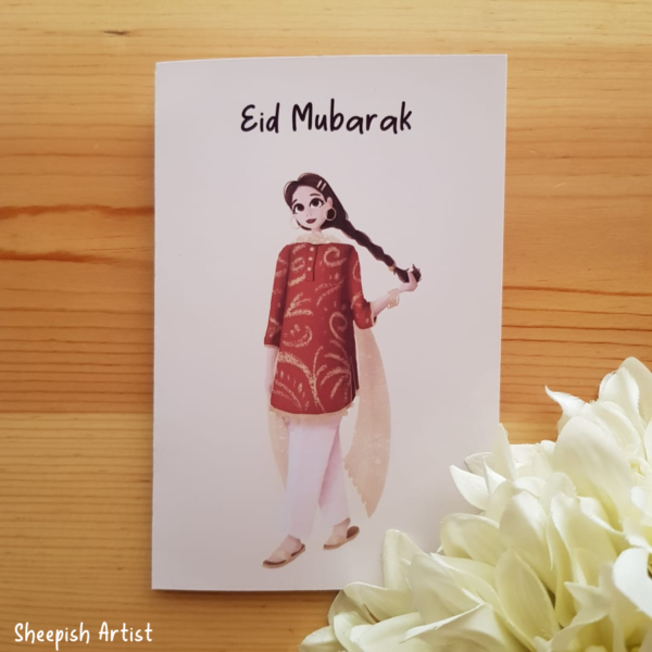 desi style eid cards red 1