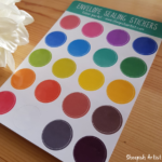 envelope sealing stickers - colour pack 3