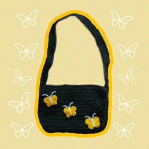 Butterfly baguette bag