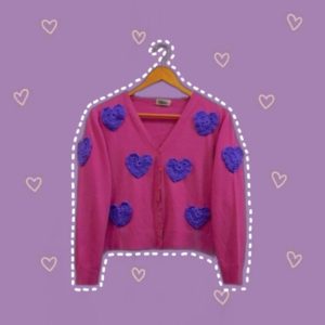 Purple-heart-cardigan