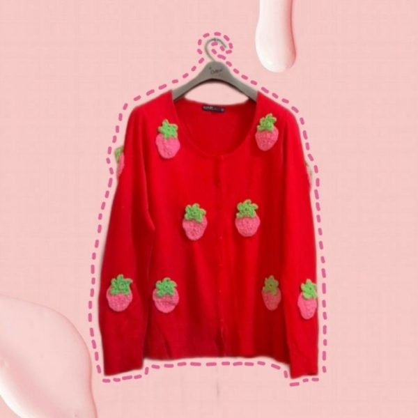 Strawberry shortcake cardigan