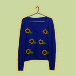 Sunflower-cardigan