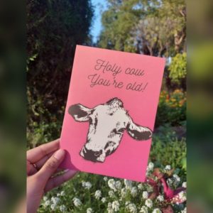 Holy Cow - Birthday Card