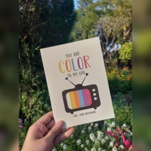 COLORED TV - Best Friend Greeting Card