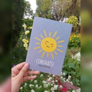 Shinning Sun - Congratulations Greeting Card