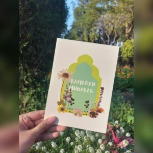 Dried Flowers - Ramadan Greeting Card