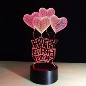 "Birthday" LED Lamp